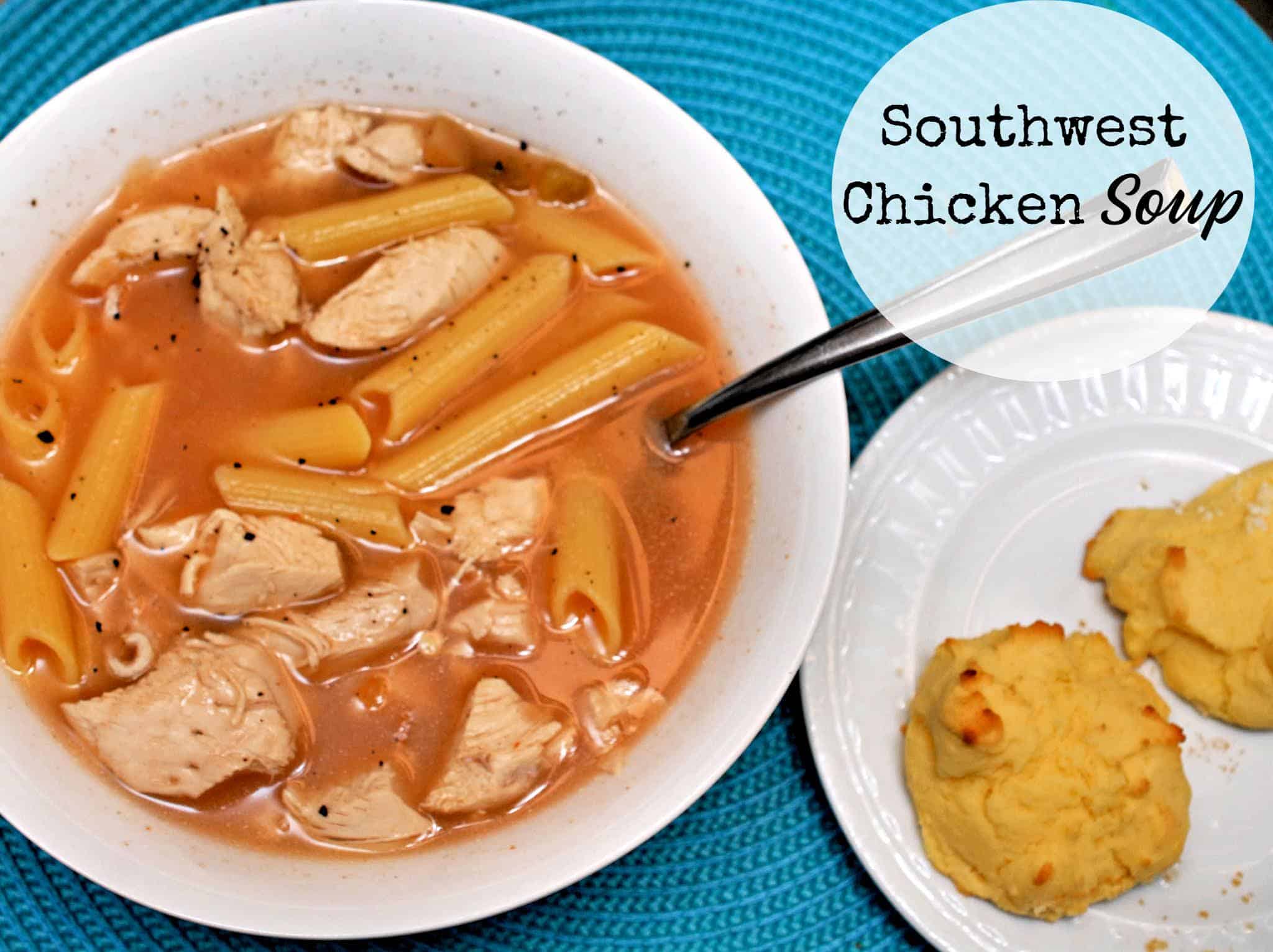 Easy Southwest Chicken Soup Recipe, gluten free (or not)