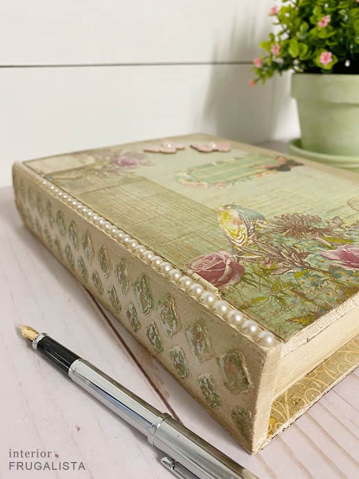 Vintage Decoupage Wooden Box