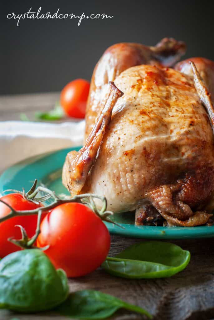 slow cooker rotisserie chicken