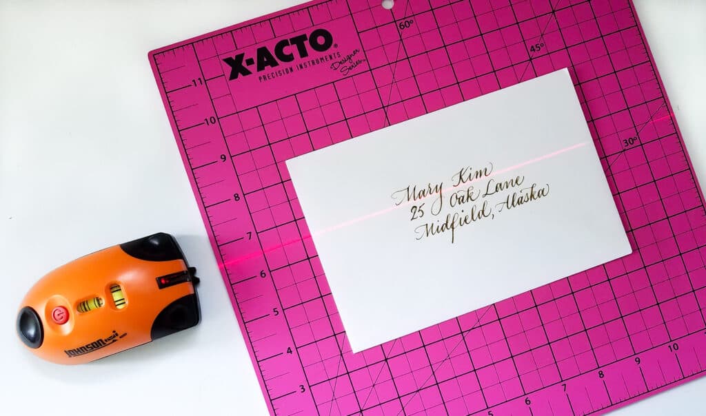 laser level for calligraphy