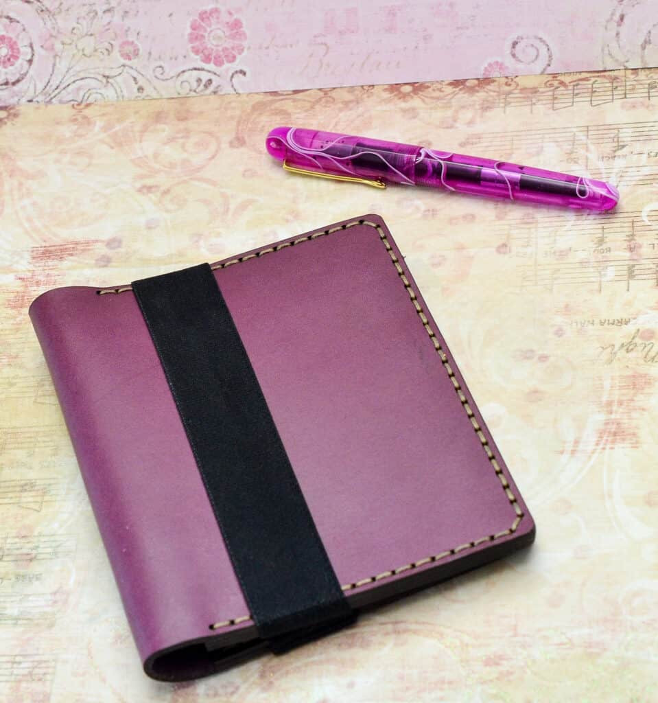 galen leather rhodia notebook cover