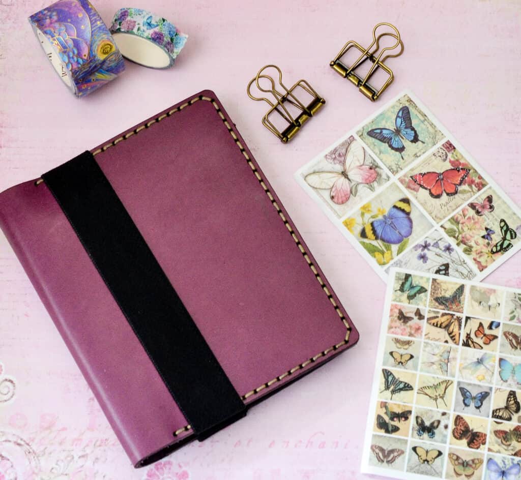 galen leather A6 notebook cover