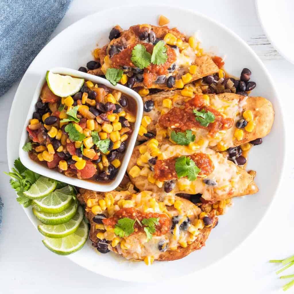 Crockpot Santa Fe chicken