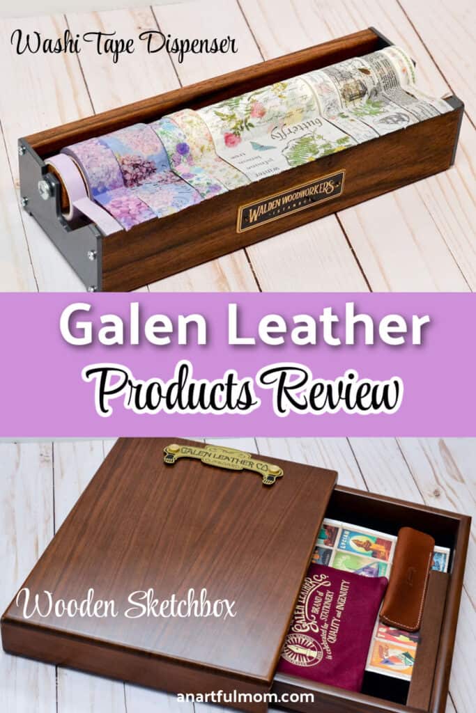 A Review of the Wooden Sketchbox and Washi Tape Dispenser from Galen Leather Co.