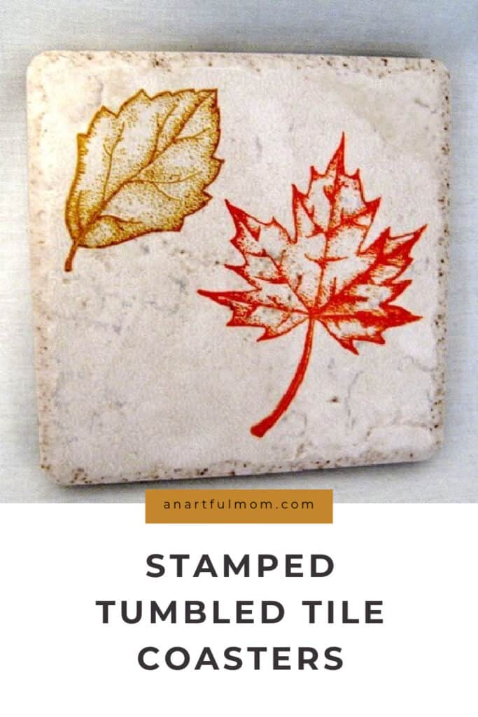 stamped tile coasters