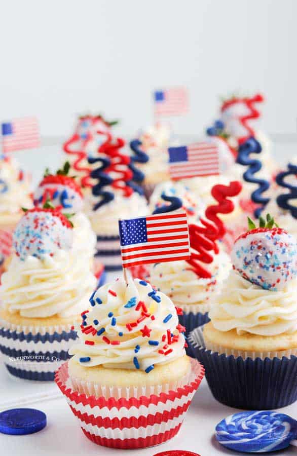 Fourth of July cupcakes