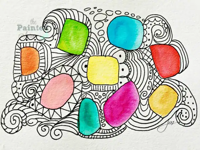 zentangle drawing
