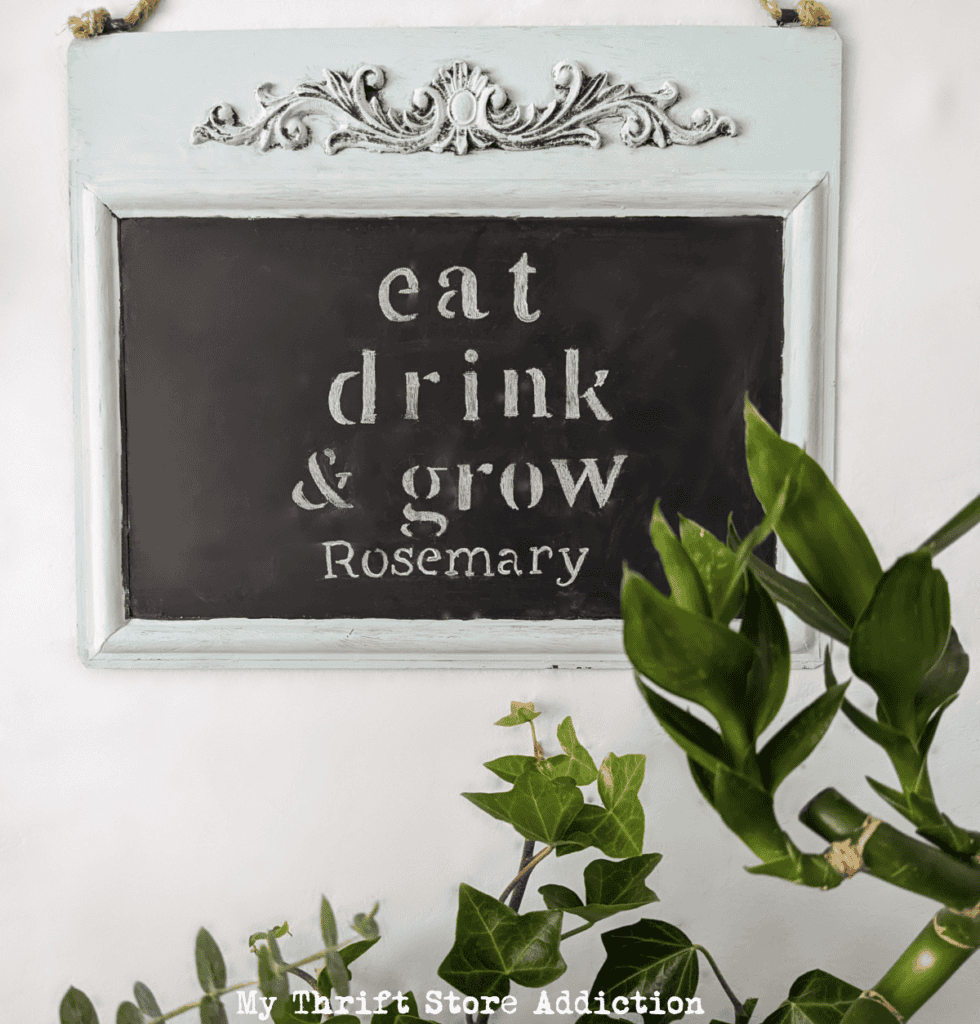 decorative chalkboard with quote